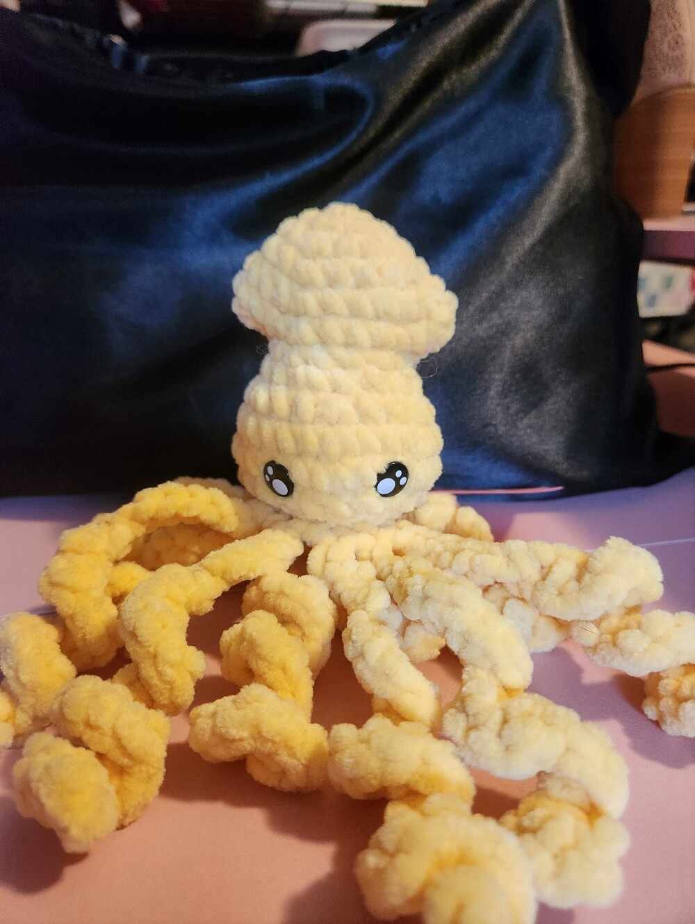 Yellow handmade squid